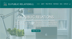 Desktop Screenshot of djpublicrelations.com