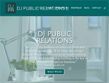 Tablet Screenshot of djpublicrelations.com